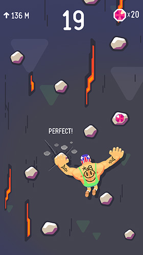 Gameplay of the Rocky climb for Android phone or tablet.