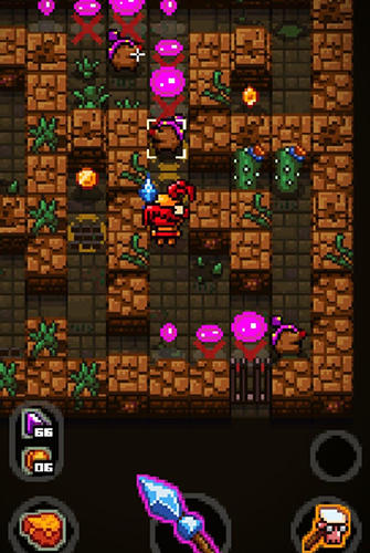 Gameplay of the Rogue grinders: Dungeon crawler roguelike RPG for Android phone or tablet.