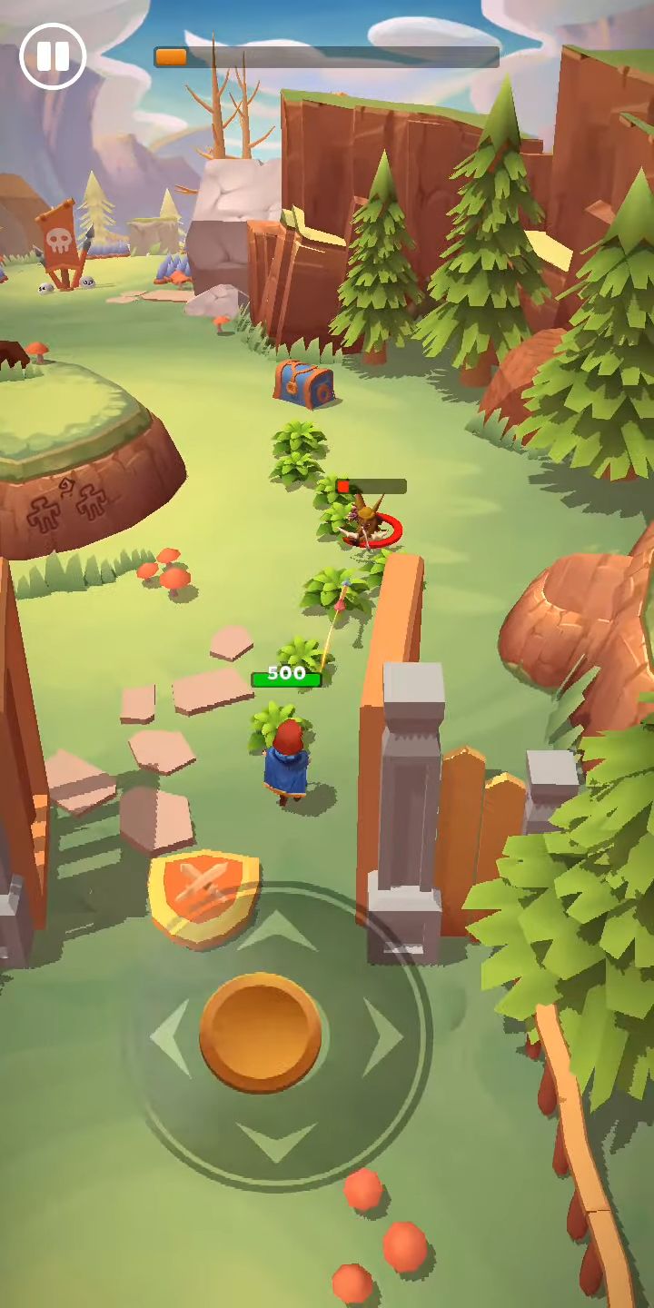 Gameplay of the Rogue Land for Android phone or tablet.