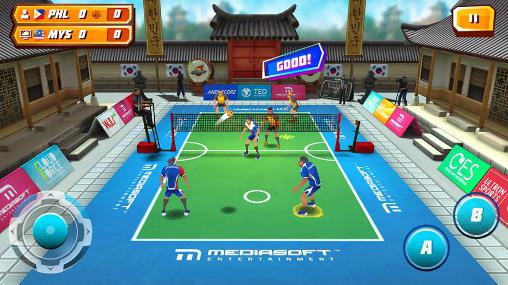 Full version of Android apk app Roll spike: Sepak takraw for tablet and phone.