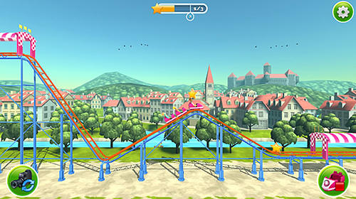 Gameplay of the Rollercoaster creator express for Android phone or tablet.