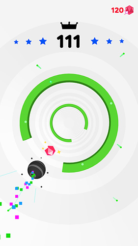 Gameplay of the Rolly vortex for Android phone or tablet.