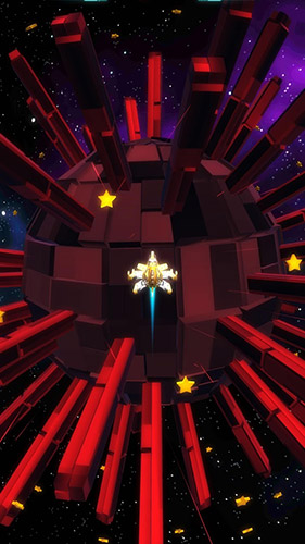Gameplay of the Round space for Android phone or tablet.