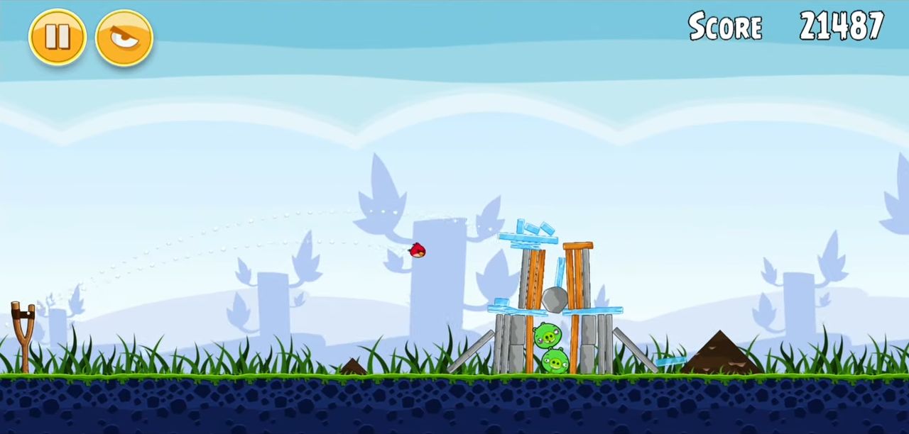 Gameplay of the Rovio Classics: AB for Android phone or tablet.