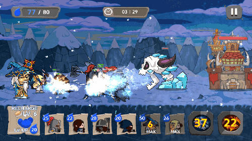 Gameplay of the Royal defense king for Android phone or tablet.
