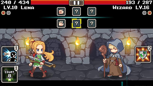 Gameplay of the RPS saga for Android phone or tablet.