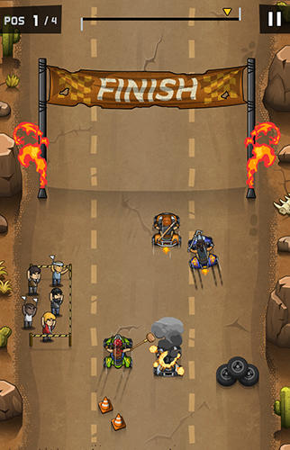 Gameplay of the Rude racers for Android phone or tablet.