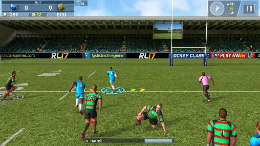 Gameplay of the Rugby league 17 for Android phone or tablet.
