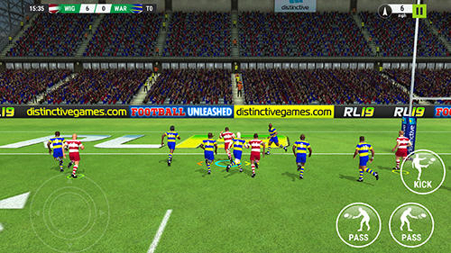 Gameplay of the Rugby league 19 for Android phone or tablet.