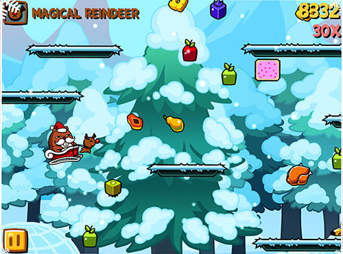 Gameplay of the Run Tappy run Xmas for Android phone or tablet.