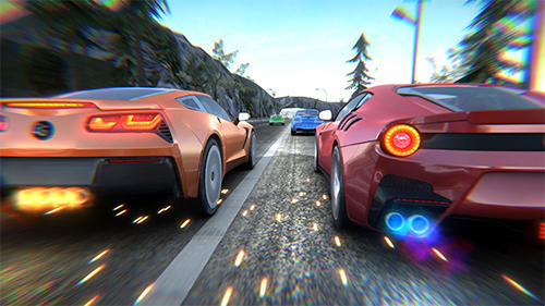 Gameplay of the Rush hour racing for Android phone or tablet.