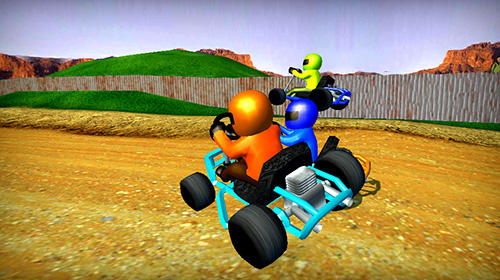 Gameplay of the Rush kart racing 3D for Android phone or tablet.