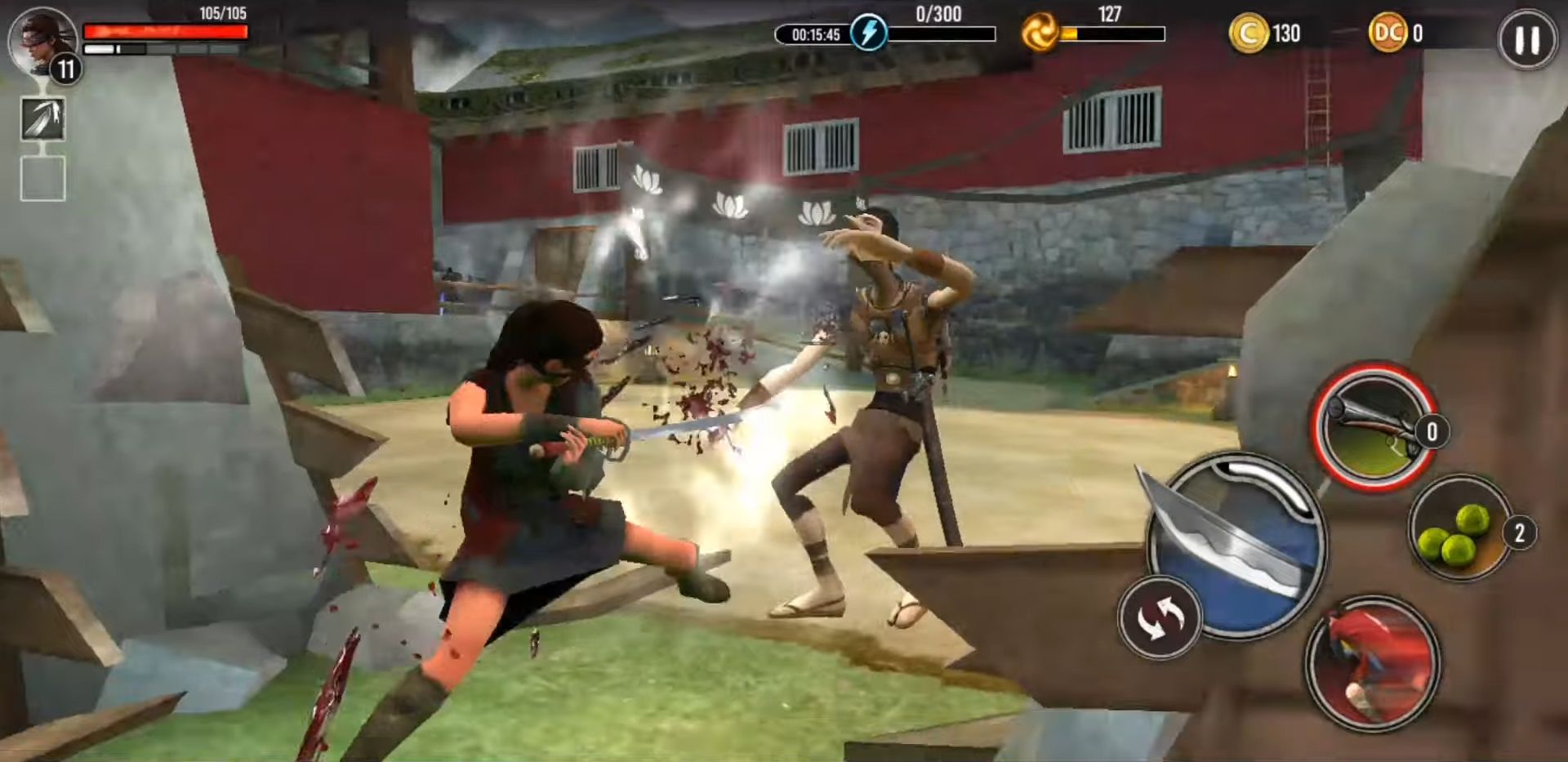 Gameplay of the Ryuko - Legend of Shadow Hunter for Android phone or tablet.