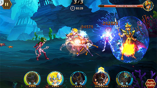 Gameplay of the Saint Seiya: Galaxy spirits for Android phone or tablet.