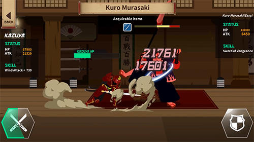 Gameplay of the Samurai Kazuya for Android phone or tablet.