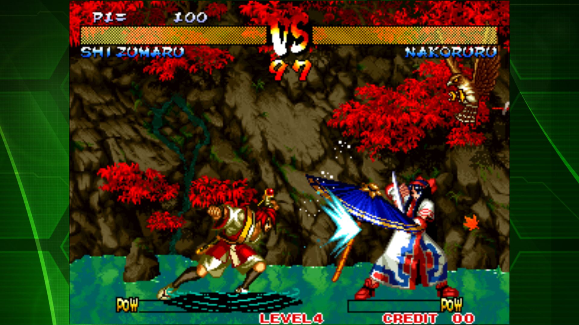 Gameplay of the SAMURAI SHODOWN III ACA NEOGEO for Android phone or tablet.