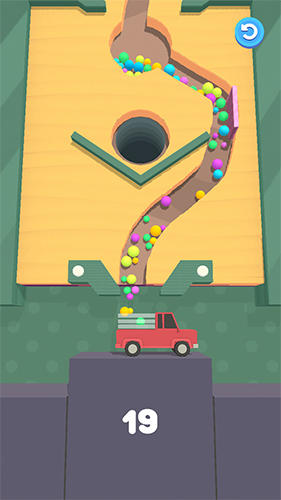 Gameplay of the Sand balls for Android phone or tablet.