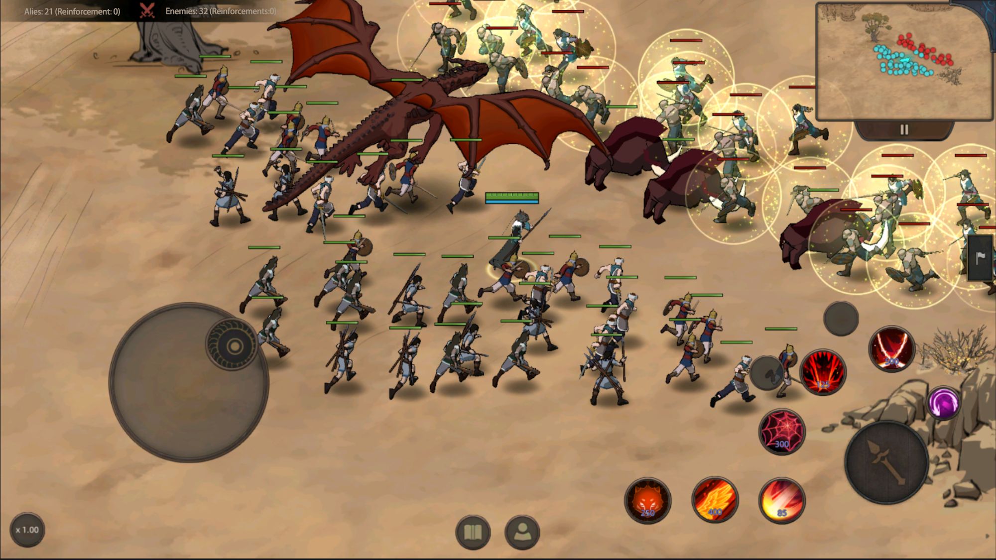 Gameplay of the Sands of Salzaar for Android phone or tablet.