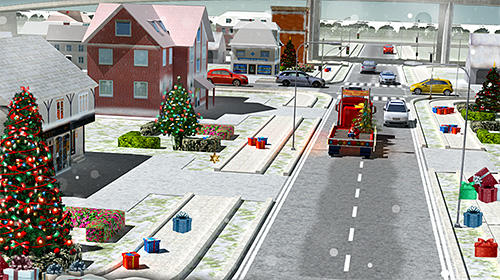Gameplay of the Santa Christmas gift delivery for Android phone or tablet.