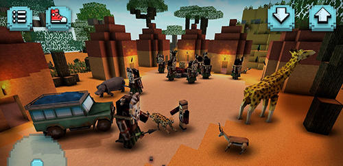 Gameplay of the Savanna safari craft: Animals for Android phone or tablet.
