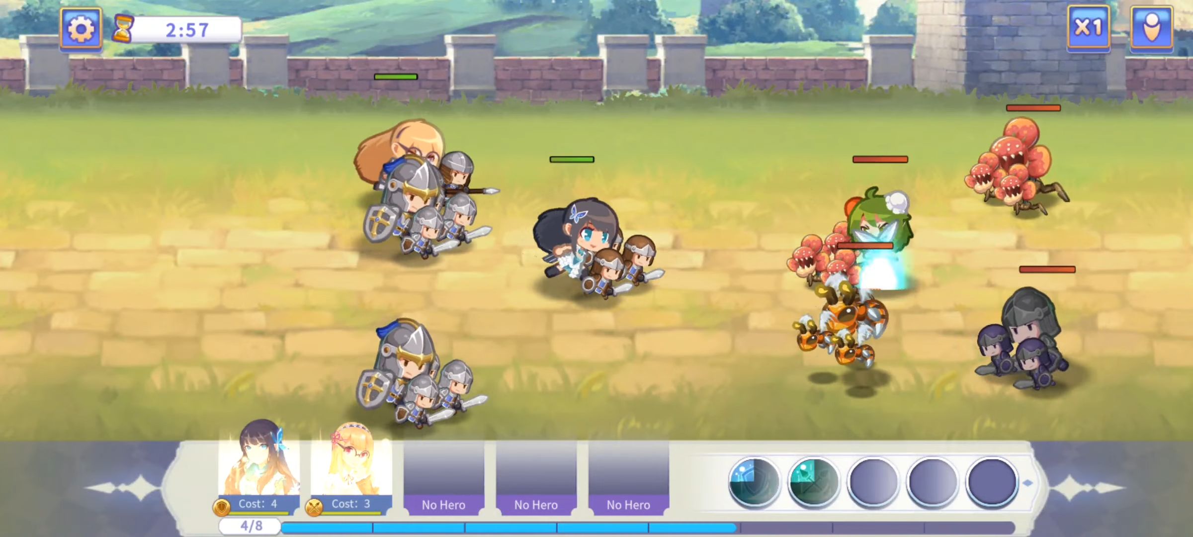 Gameplay of the Royal Knight Tales for Android phone or tablet.