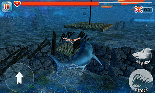 Gameplay of the Scary shark evolution 3D for Android phone or tablet.