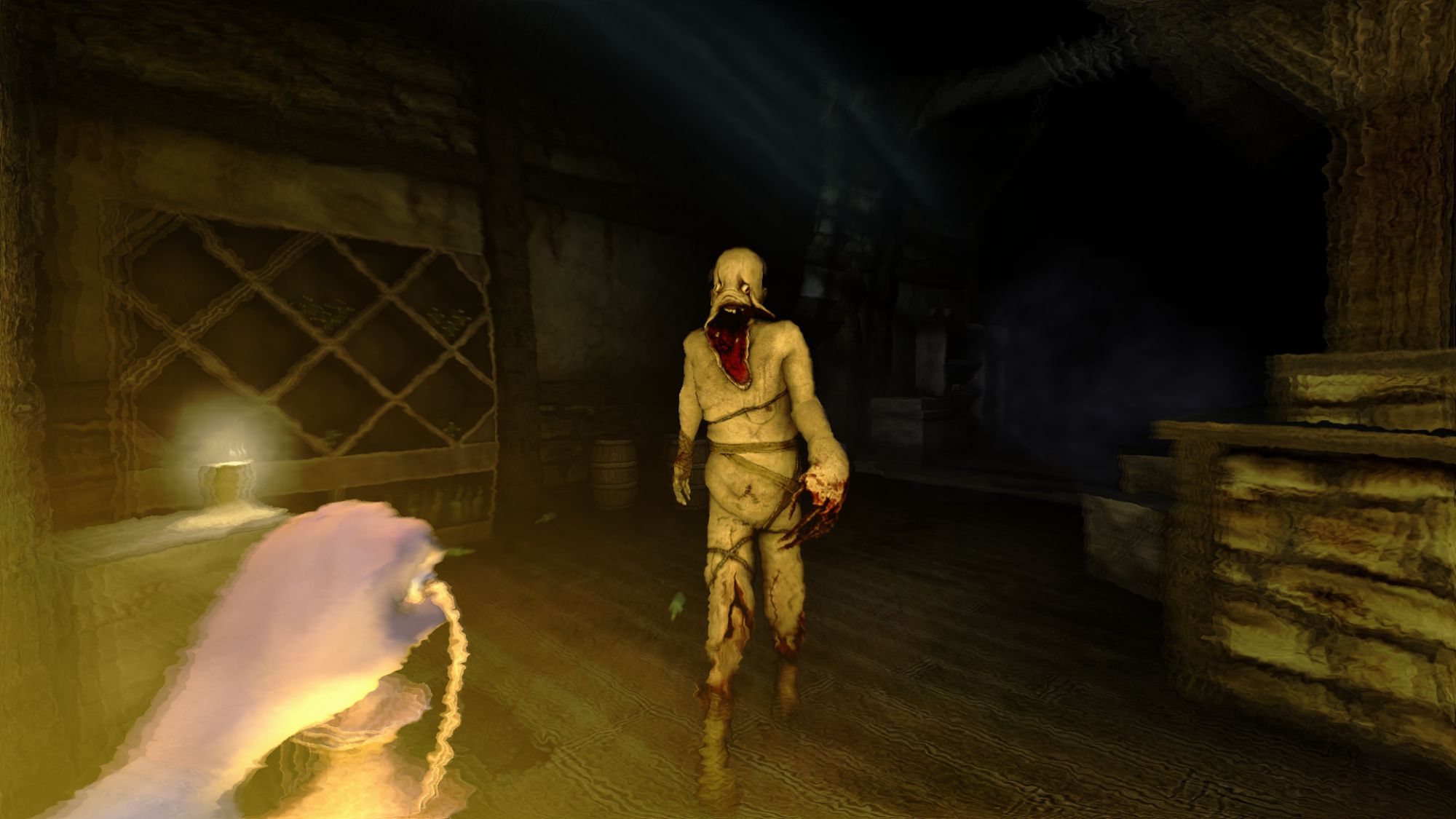Gameplay of the Sclerosis: The Dark Descent for Android phone or tablet.