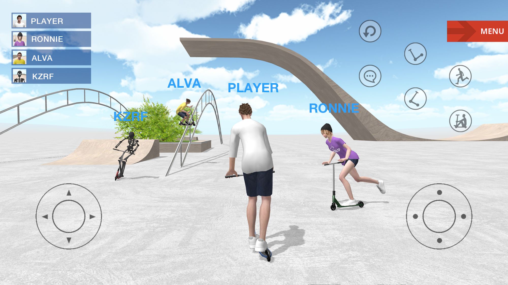 Gameplay of the Scooter Space for Android phone or tablet.