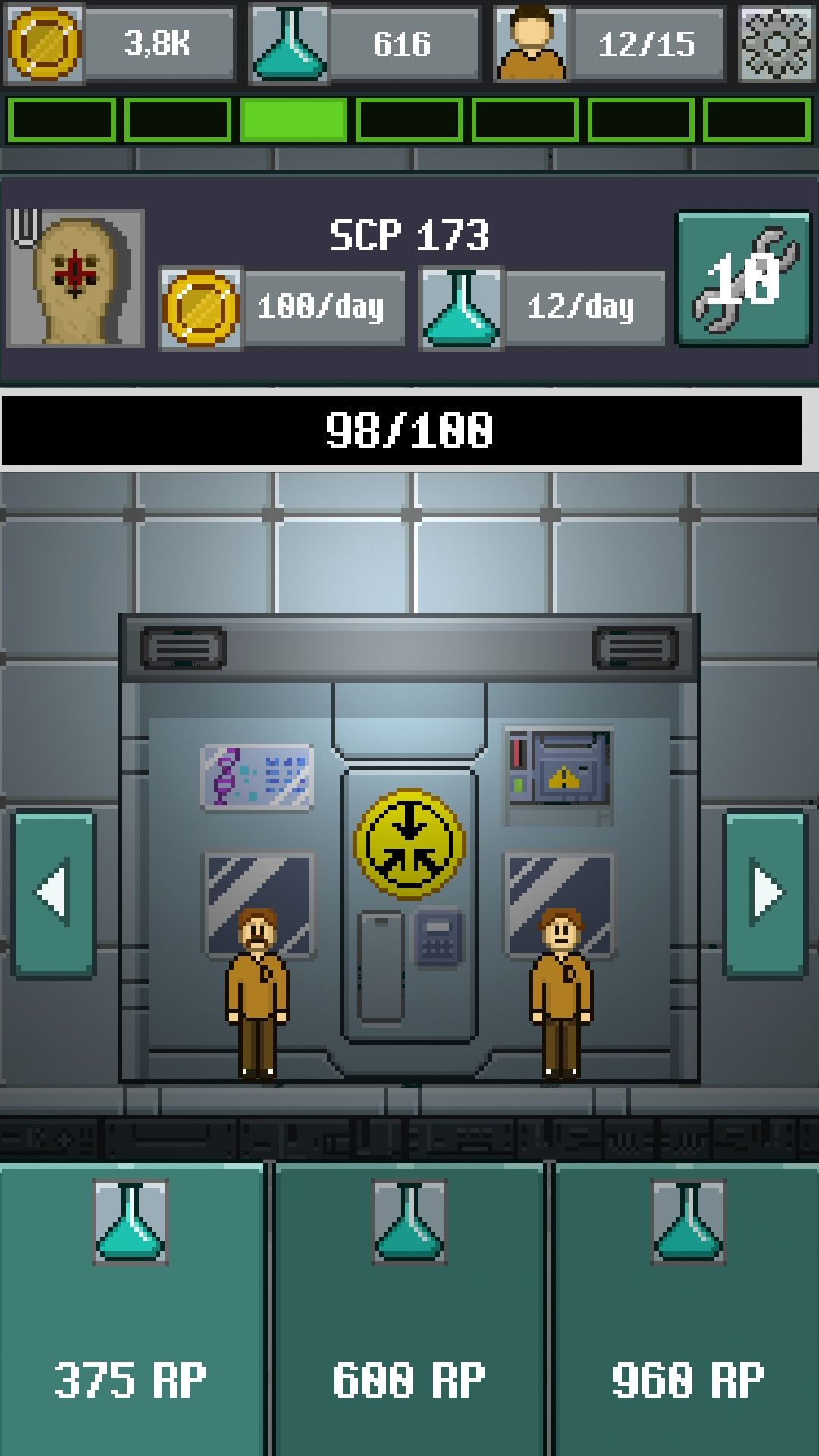 Gameplay of the SCP Foundation:Idle Manager for Android phone or tablet.