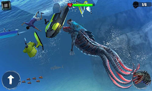 Gameplay of the Sea dragon simulator for Android phone or tablet.