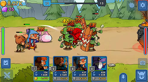 Gameplay of the Semi heroes: Idle RPG for Android phone or tablet.