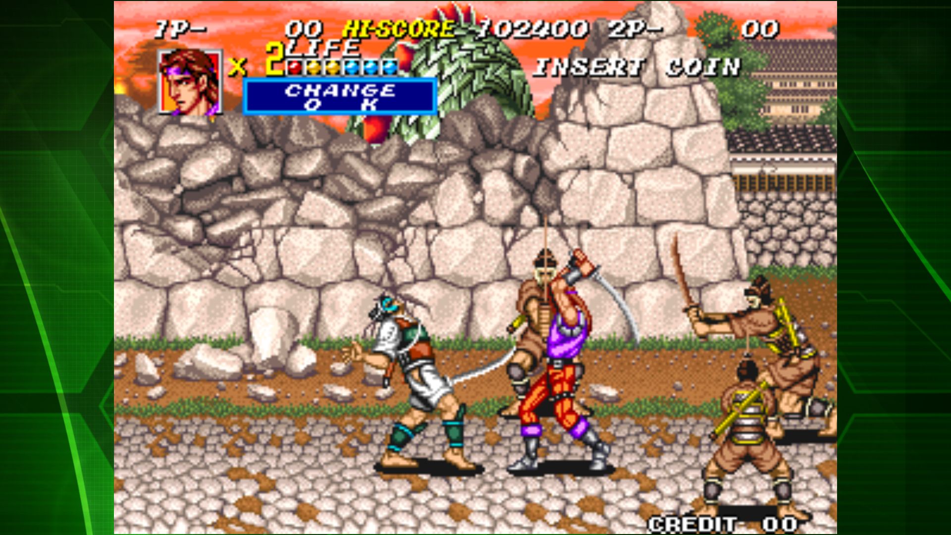Gameplay of the SENGOKU 2 ACA NEOGEO for Android phone or tablet.
