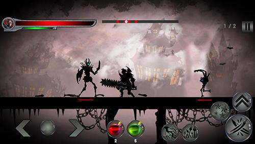 Gameplay of the Shadow hero for Android phone or tablet.