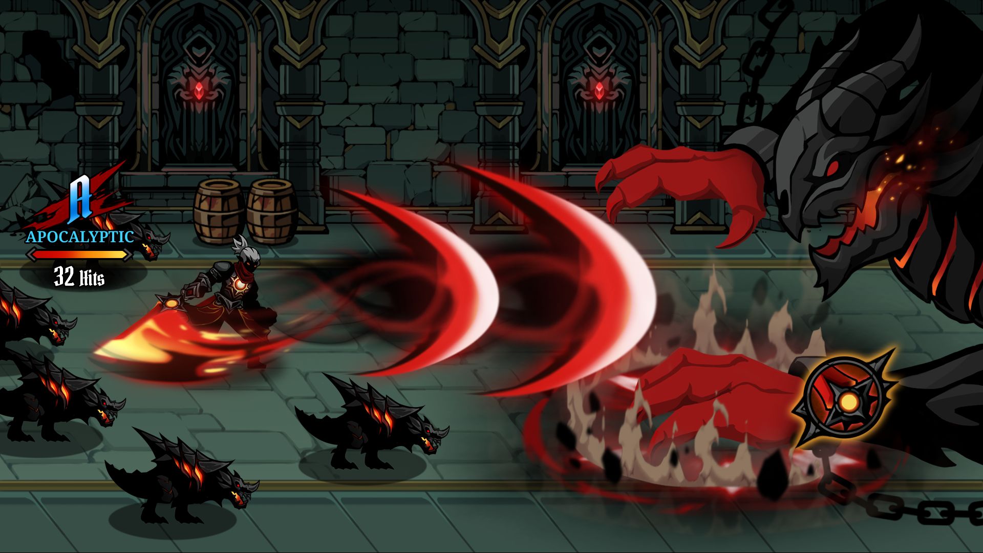 Gameplay of the Shadow Legends: Sword Hunter for Android phone or tablet.
