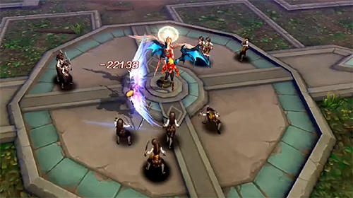 Gameplay of the Shadow of discord: 3D MMOARPG for Android phone or tablet.