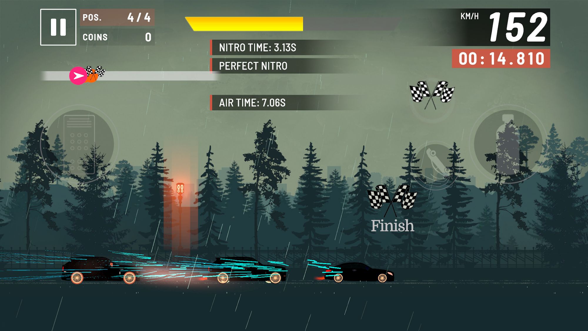 Gameplay of the Shadow Racing: The Rise for Android phone or tablet.