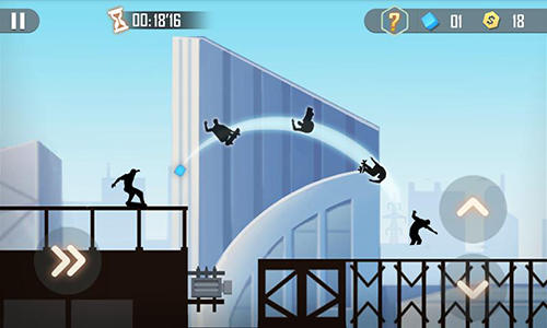 Gameplay of the Shadow skate for Android phone or tablet.