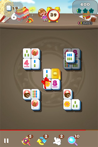 Gameplay of the Shanghai mahjong go! for Android phone or tablet.