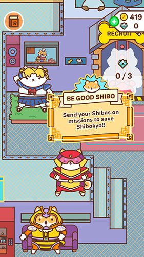 Gameplay of the Shiba force for Android phone or tablet.