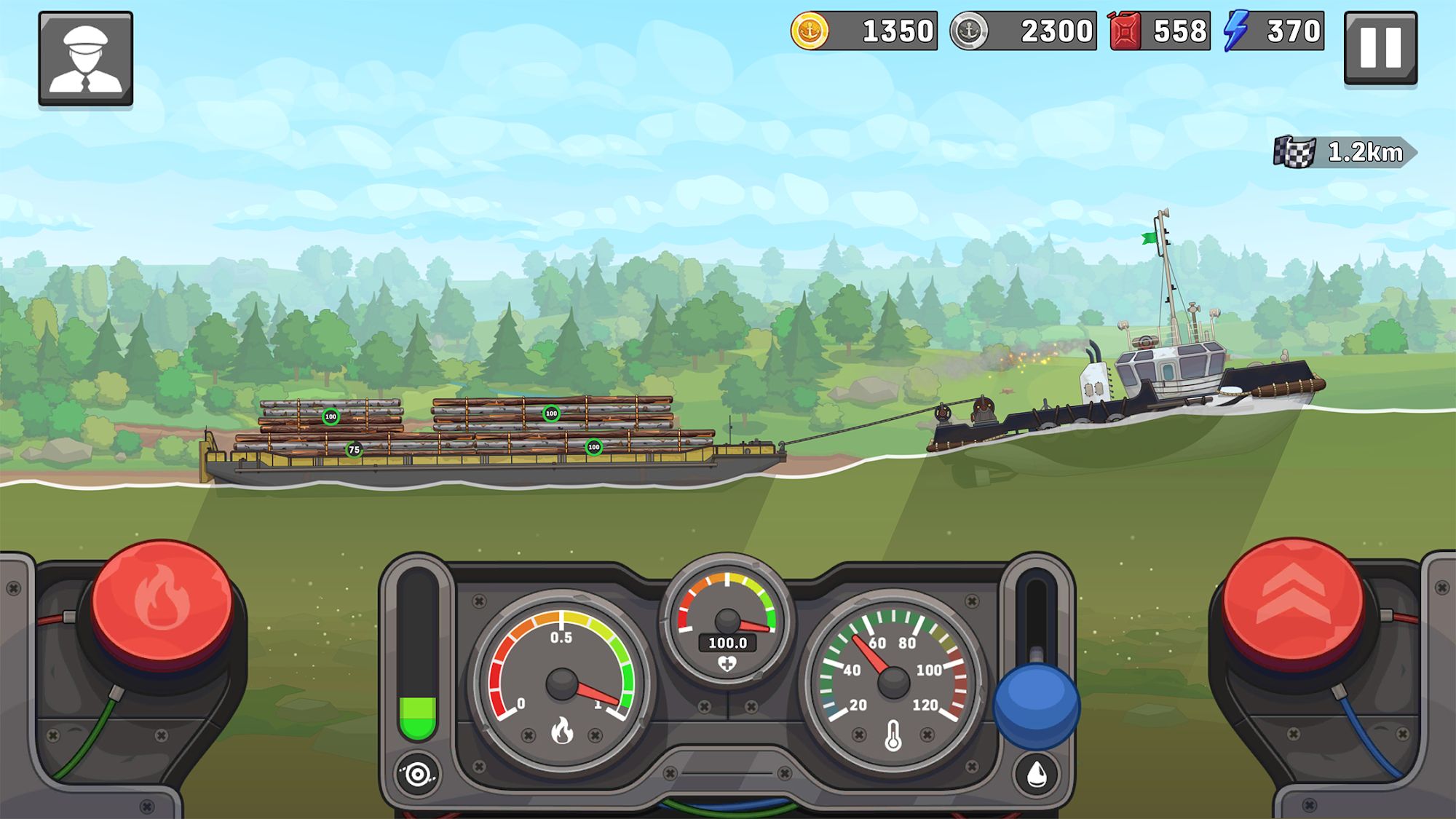 Gameplay of the Ship Simulator: Boat Game for Android phone or tablet.