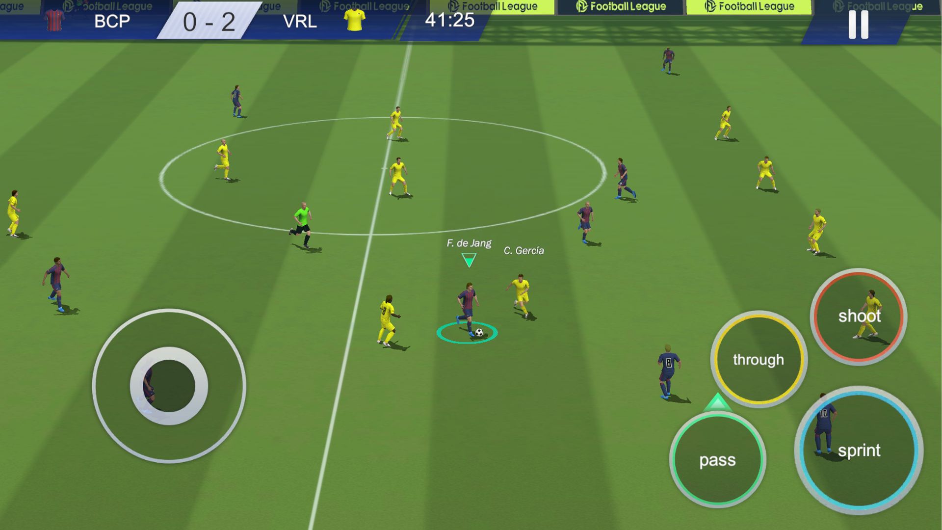 Gameplay of the Football League 2023 for Android phone or tablet.