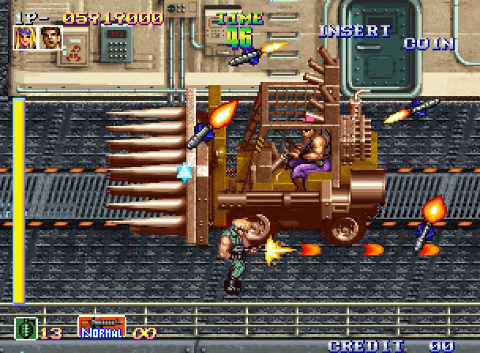 Gameplay of the SHOCK TROOPERS ACA NEOGEO for Android phone or tablet.
