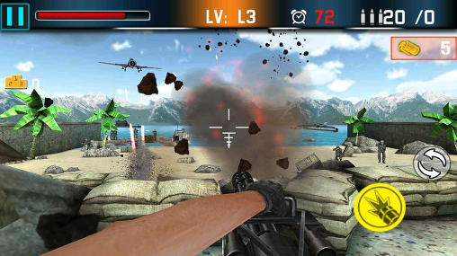 Full version of Android apk app Shoot war: Gun fire defense for tablet and phone.