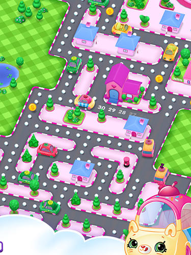 Gameplay of the Shopkins: Cutie cars for Android phone or tablet.