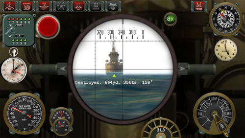 Gameplay of the Silent depth: Submarine sim for Android phone or tablet.