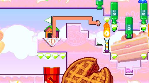 Gameplay of the Silly sausage: Doggy dessert for Android phone or tablet.