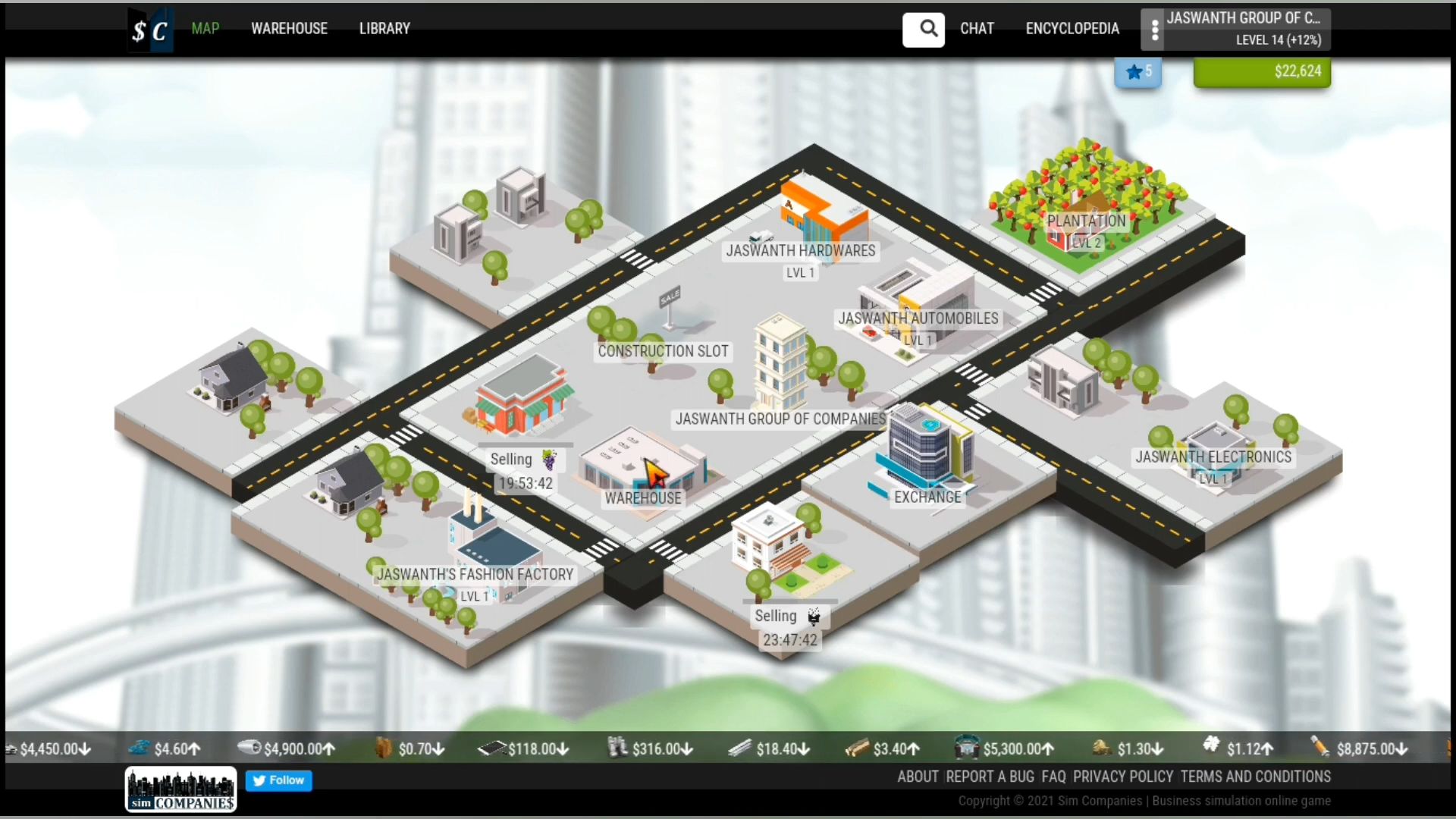 Gameplay of the Sim Companies for Android phone or tablet.