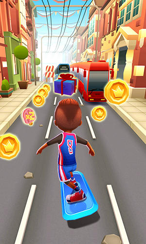 Gameplay of the Skate surfers for Android phone or tablet.