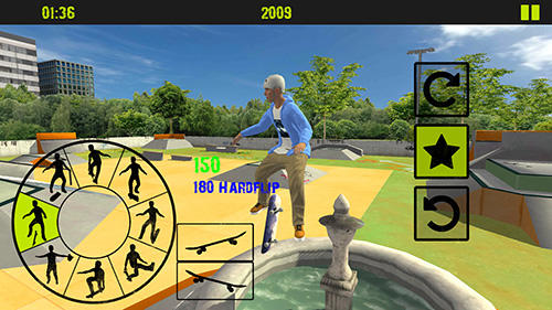 Gameplay of the Skateboard freestyle extreme 3D 2 for Android phone or tablet.