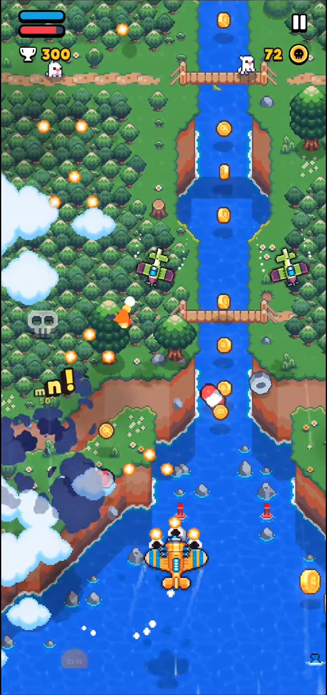 Gameplay of the Skies of Chaos for Android phone or tablet.